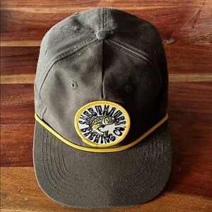 Black Patagonia Hat with Embroidered Patch
